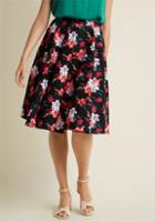 Hellbunny Hell Bunny Sophistication On Standby A-line Midi Skirt In L