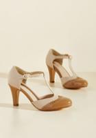 Chelseacrew Chelsea Crew Vivacious Vibes T-strap Heel In Tan In 37