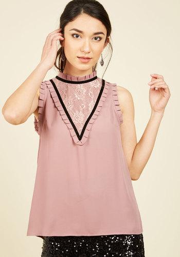  Port Tasting In A Storm Sleeveless Top In Lavender In L