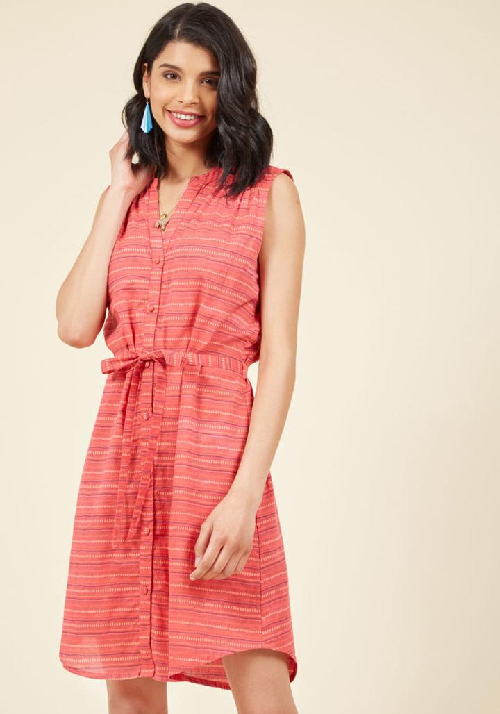  Windows-down Wednesday Shirt Dress In L