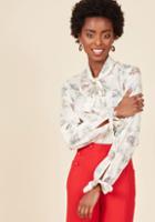  Positive Professionalism Button-up Top In Dino In Xxs