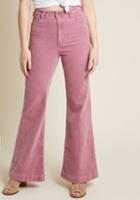 Rollas Bell-bottom Boldness Corduroy Flares In Lavender In 24