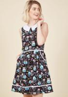  Rad To The Bone A-line Dress In Feline In Xs