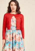  A Take On Timeless Cropped Cardigan In Apple In S