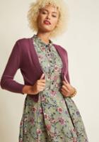 Modcloth The Dream Of The Crop Cardigan In Plum In S