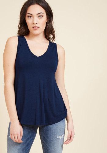  Endless Possibilities Tank Top In Navy In S