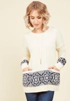  Log Cabin Living Sweater In M/l