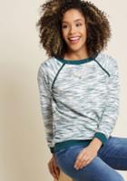 Modcloth Kickin' It Casually Long Sleeve Pullover In 2x