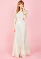Modcloth Eye For The Divine Maxi Dress In Ivory