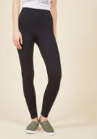 Modcloth Simple And Sleek Leggings In Black - High-waisted In 2x
