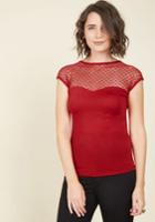  The Answer Is Sheer Top In Red Hearts In Xs
