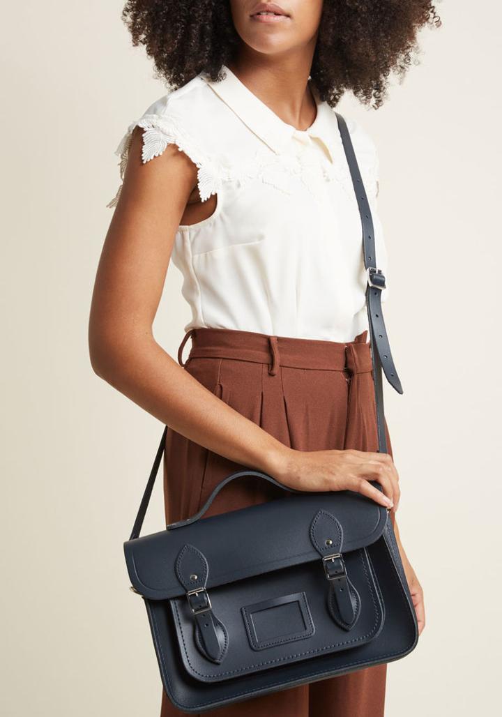 Cambridgesatchel The Cambridge Satchel Company Bag In Navy - 13