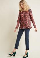 Modcloth Accordion Pleated Long Sleeve Top In 4x