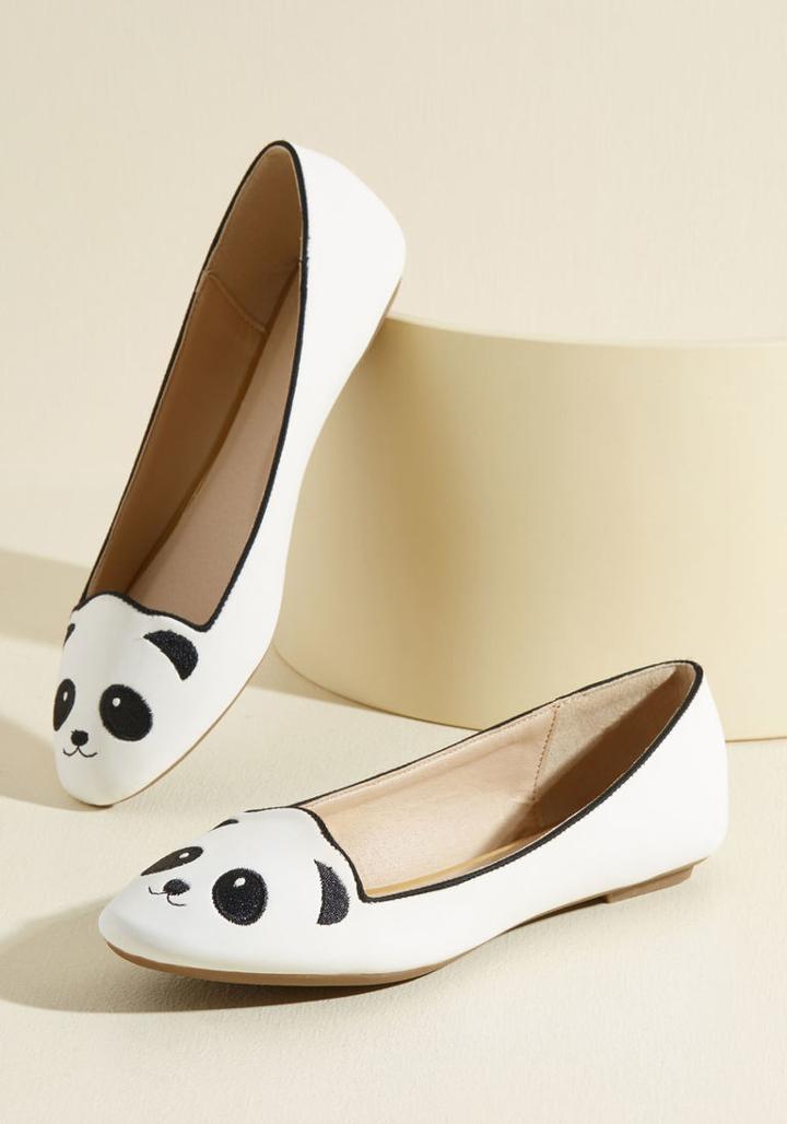 Modcloth Stroke Of Genus Flat In White