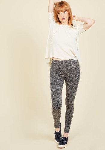  Heed Your Warming Fleece-lined Leggings In Charcoal In L/xl