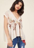 Modcloth Wildflower Foraging Knit Top In L