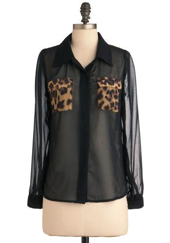 Cheetah Chatter Top