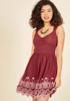 Flare Maiden Floral Dress In Border In S