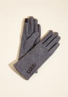 Modcloth Elegant Adieu Texting Gloves In Charcoal