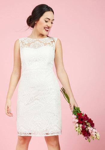  Every Vow And Again Lace Dress In White In 0