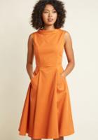 Modcloth Mod For Each Other A-line Midi Dress In L
