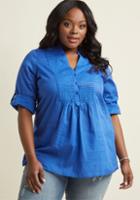 Modcloth Back Road Ramble Tunic In Blue In M