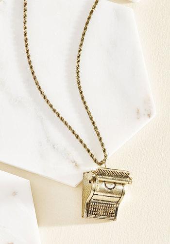  Stenography-spirited Necklace