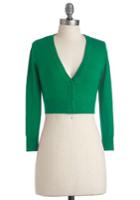 Mak The Dream Of The Crop Cardigan In Kelly Green