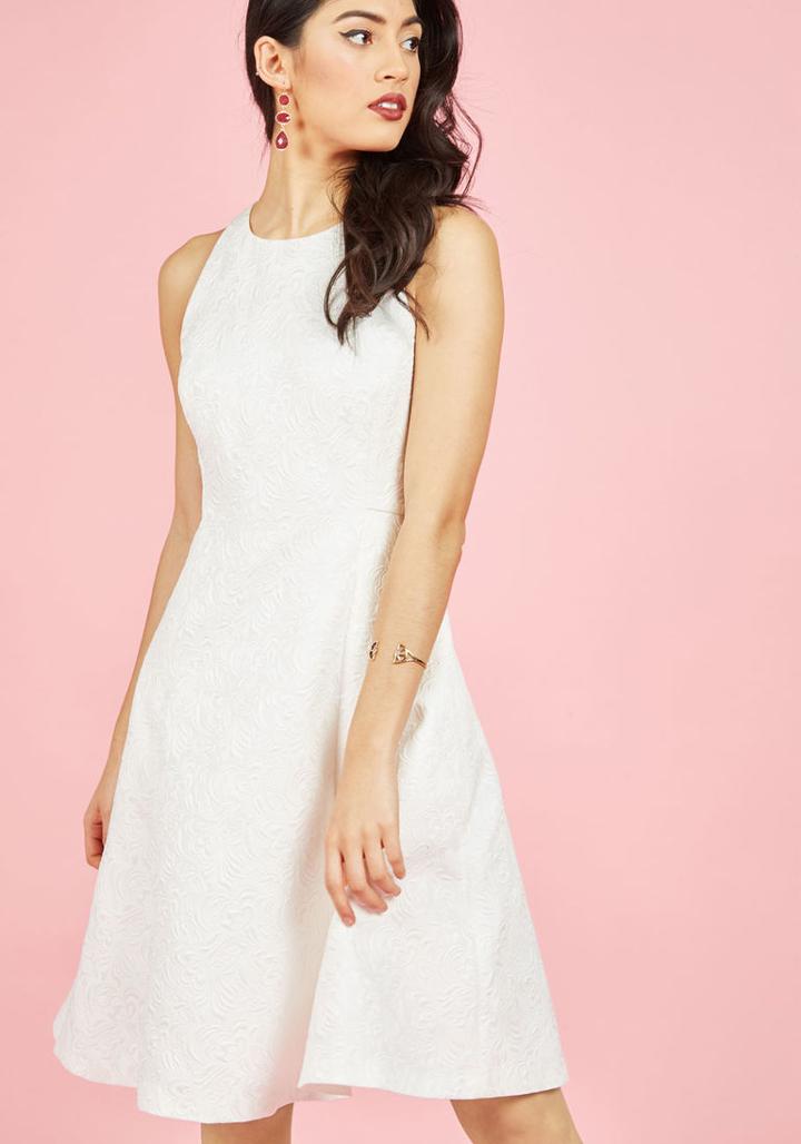 Wendybird Elegant Evolution A-line Dress In Ivory In 4