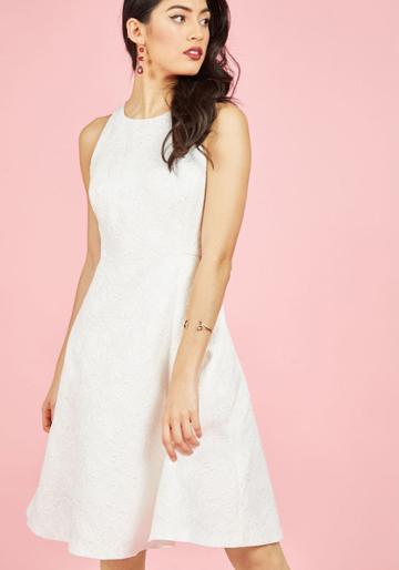 Wendybird Elegant Evolution A-line Dress In Ivory In 4