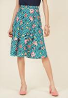  Just This Sway Midi Skirt In Print Mix In L
