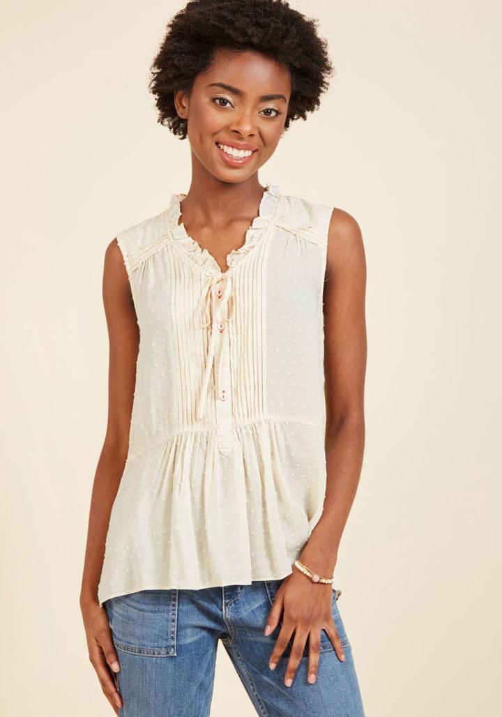 Modcloth Favor-intensive Sleeveless Top