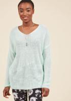 Modcloth I Second That Locomotion Sweater In Buttermint