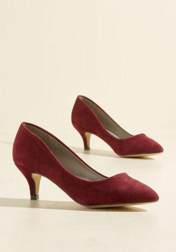  Luxe Of The Issue Heel In Merlot In 6