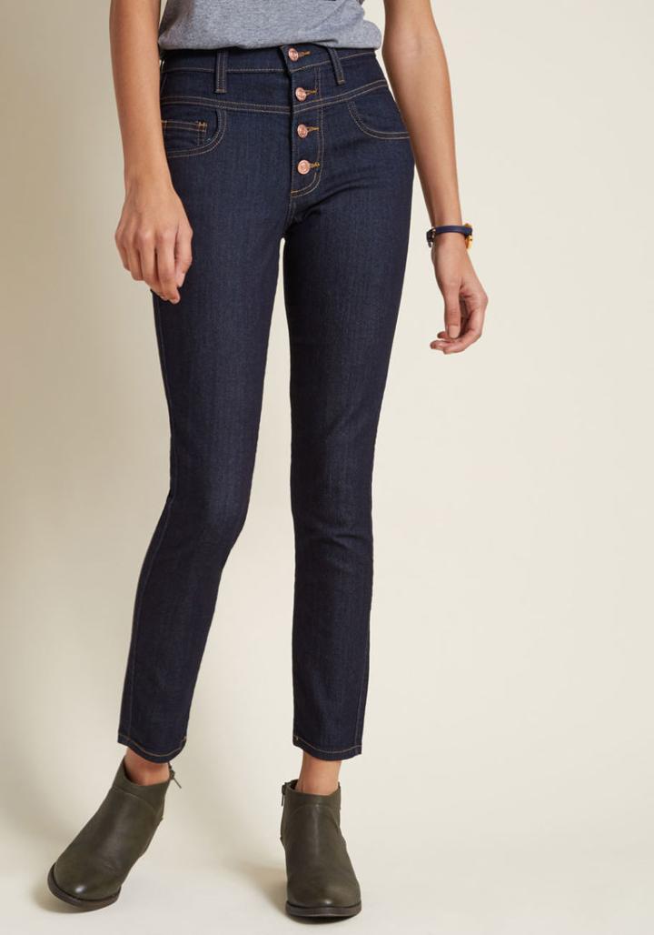 Modcloth Karaoke Songstress Jeans In Ankle Length In 0