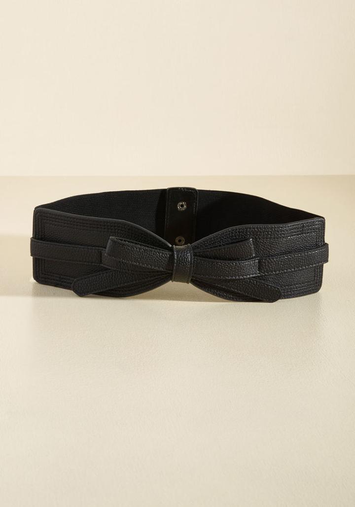 Modcloth Best Of Boston Belt In Black
