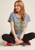 Modcloth The Powers That She Graphic Tee In M