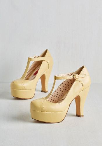Baitfootwearnineeightnine Birthday Bashful Heel In Lemon Meringue