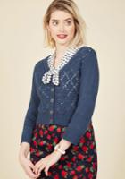  Adored Addition Cardigan In Midnight Blue In Xs