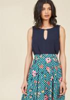  Kissed With Twists Sleeveless Top In Navy In L