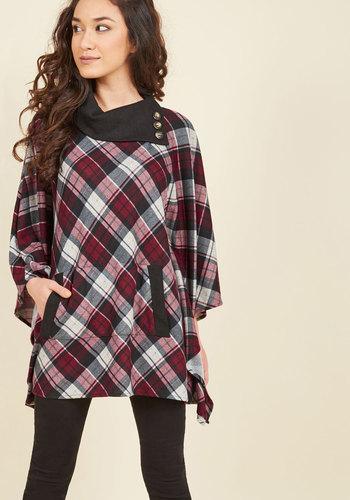  Sweet As Cider Plaid Sweater In Rhubarb In L/xl