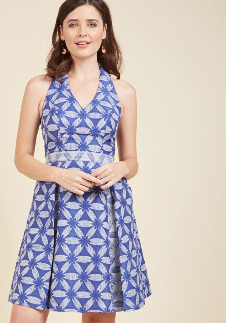  Renewed Resplendence A-line Dress In Ocean In Xl