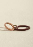  Relive The Rush Of Showing Off A Brand New Adornment With Every Wear Of These Oval Earrings! Tiered In Design And Characterized By Mauve, Gold, And Oxblood Rings, These Dangling Darlings Make Your Look Feel Fun And Refreshed In No Time Flat.