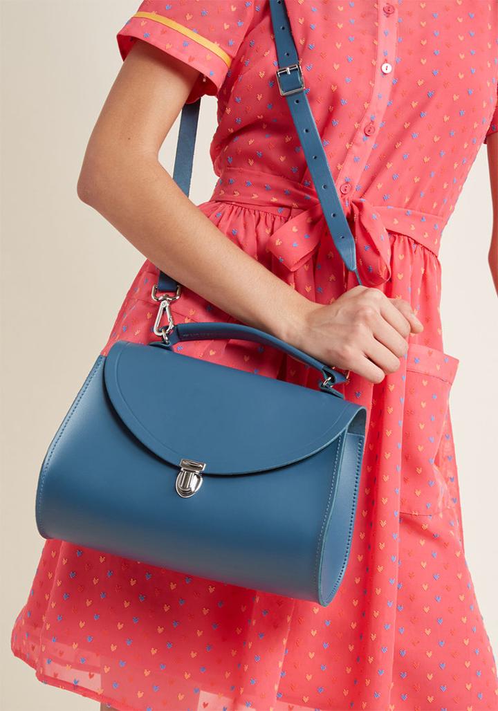 Cambridgesatchel The Cambridge Satchel Company Poppy Bag In Navy - 11