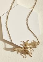 Modcloth Apiarian Artistry Brass Pendant Necklace