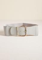 Modcloth Cinching Statement Belt In Grey