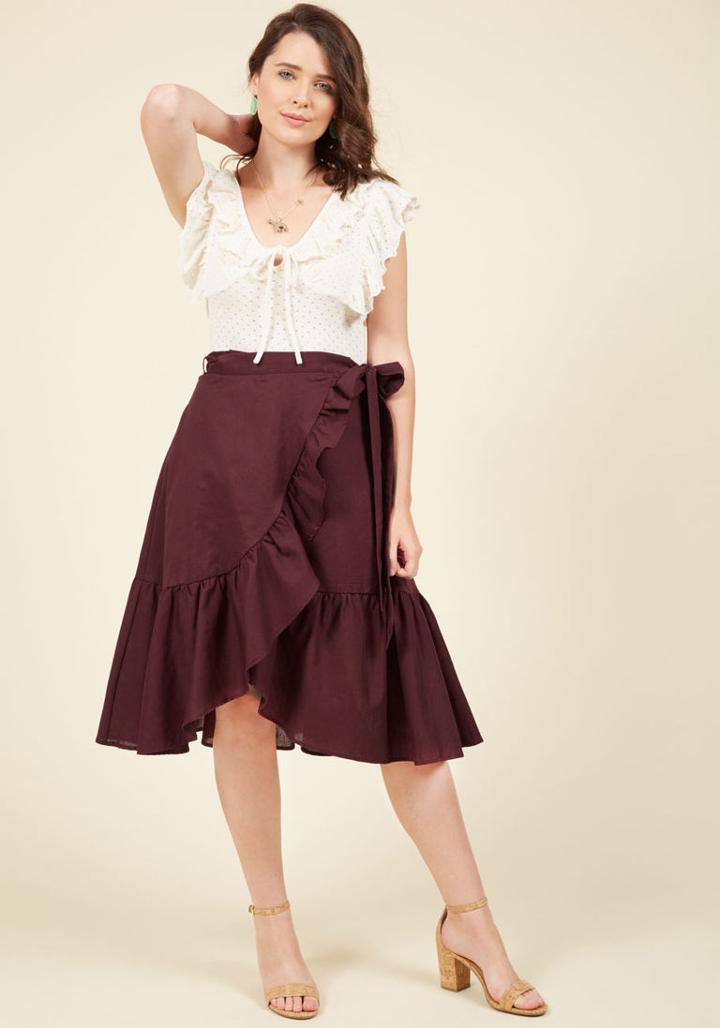  Spirit Of The Seine Wrap Skirt In 2x
