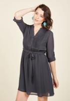  Thesis Just The Beginning Shirt Dress In Smoke In M