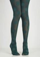 Modcloth Dressed To Dance Tights In Teal
