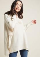 Modcloth Better Latte Than Never Sweater In Sand In S